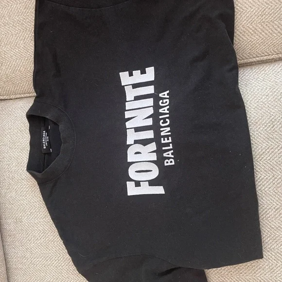 【即発】限定コラボ Balenciaga × Fortnite コットンTシャツ BK Balenciaga x FORTNITE©2021 Medium Fit T-shirt Black/White | eBay